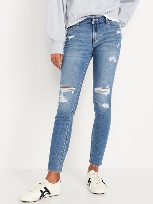 Mid-Rise Rockstar Super-Skinny Jeans Product Image