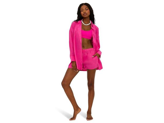 Beach Riot Alexa Top (Bright Fuchsia) Women's Clothing Product Image