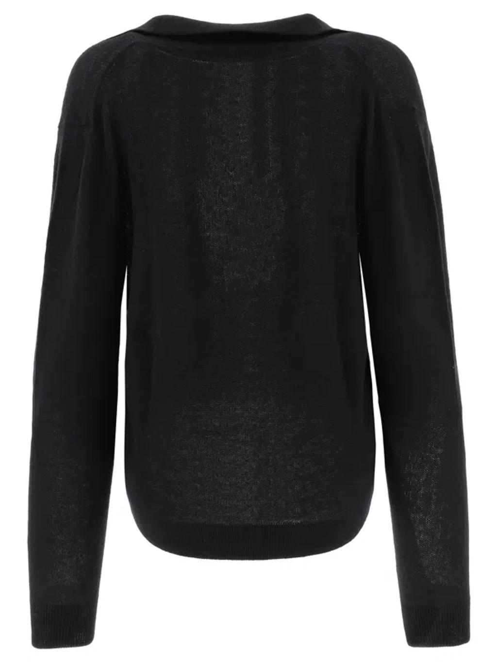 KHAITE Jo Cashmere Pullover In Black Product Image