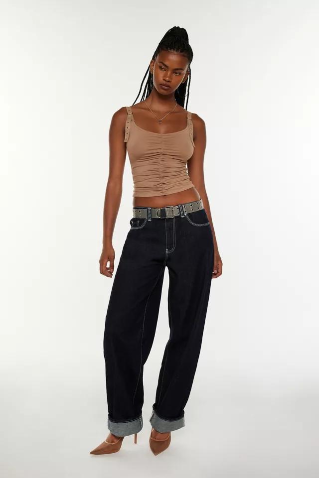 Jaded London Sonic Embroidered Baggy Jean Product Image