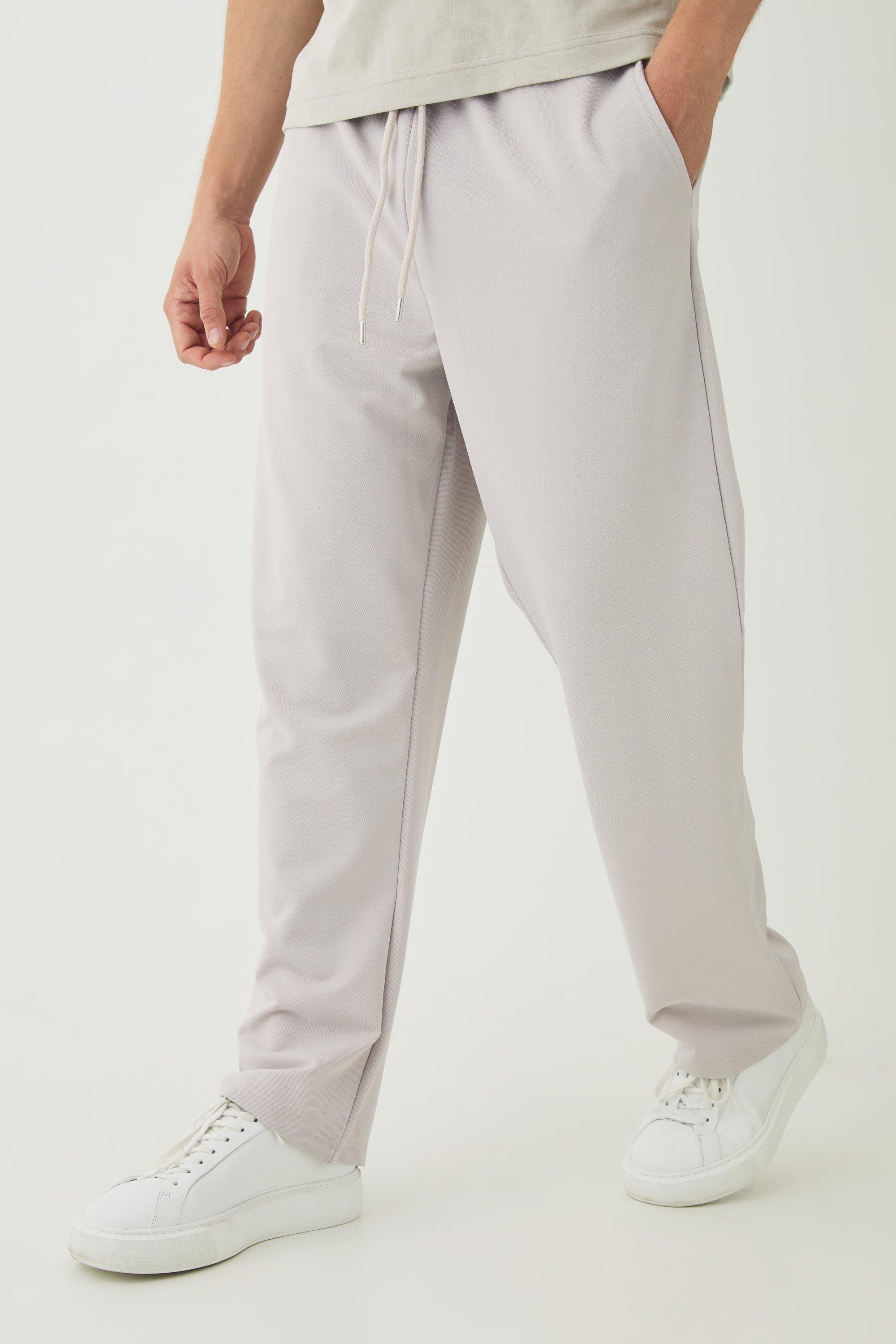 Straight Leg Jersey Twill Sweatpants | boohooMAN USA Product Image