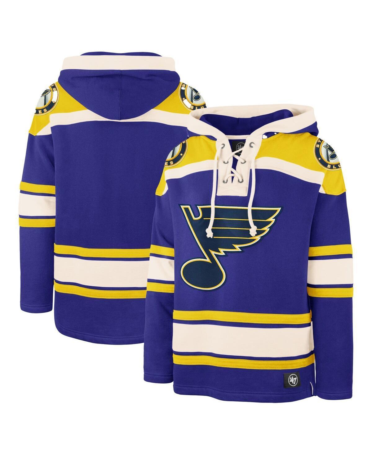 Mens 47 Brand Blue St. Louis Blues Superior Lacer Pullover Hoodie Product Image