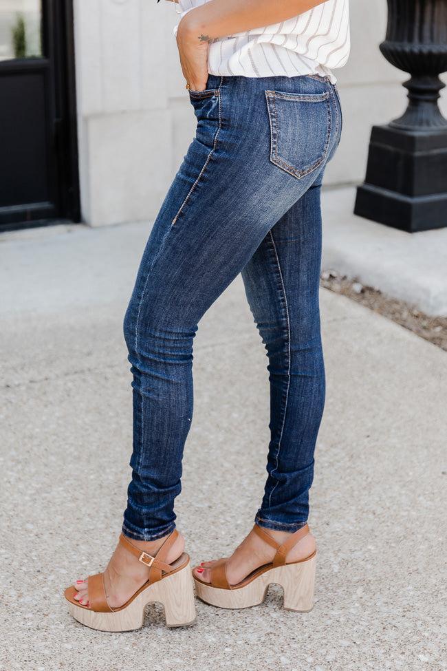 Willa Dark Wash Skinny Jeans FINAL SALE Product Image