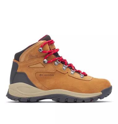Columbia Footwear Columbia Women's Newton Ridge Plus WP Amped Boot Elk / Mountain Red Product Image