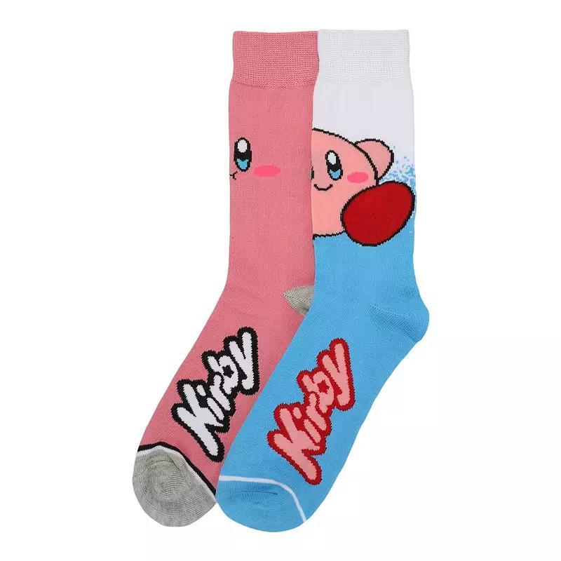 Mens Nintendo Kirby Big Face Crew Socks Product Image