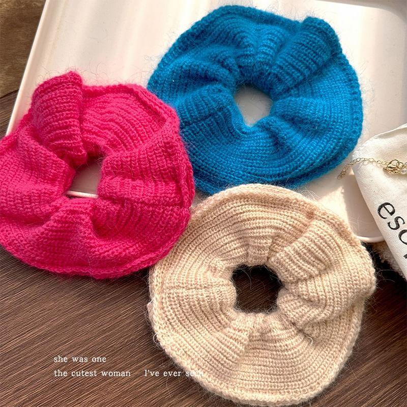 Plain Knit Scrunchie Product Image