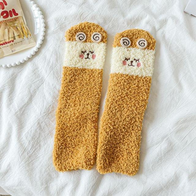 Cartoon Fleece Socks Product Image