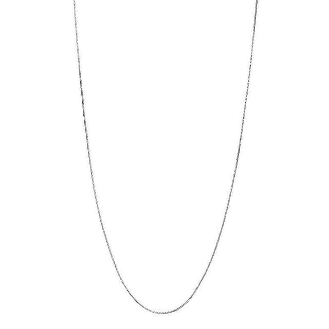 PRIMROSE Sterling Silver Box Chain Necklace - 18 in., Womens Grey Product Image