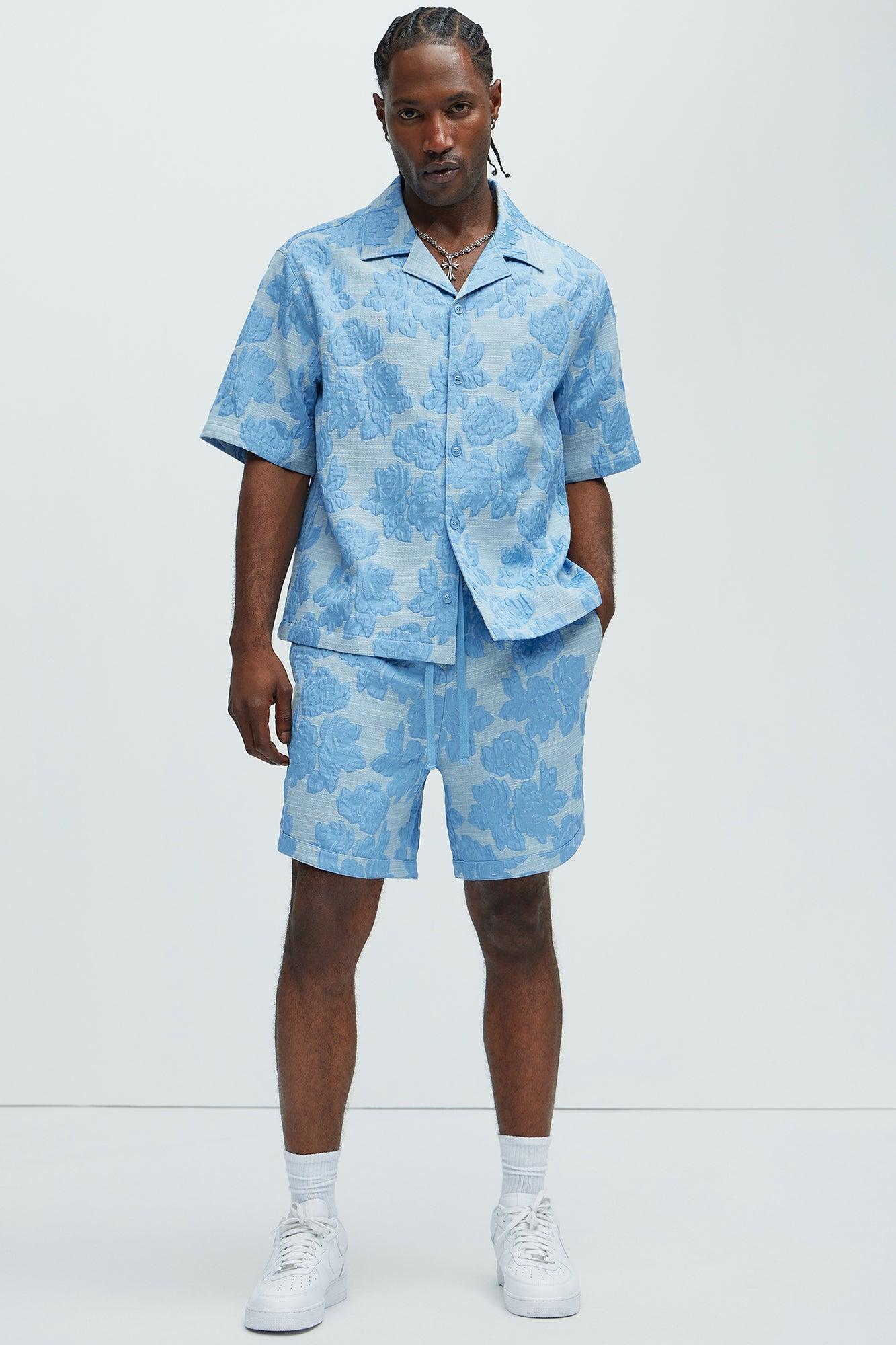 Bartlett Jacquard Shirt - Blue/combo Product Image