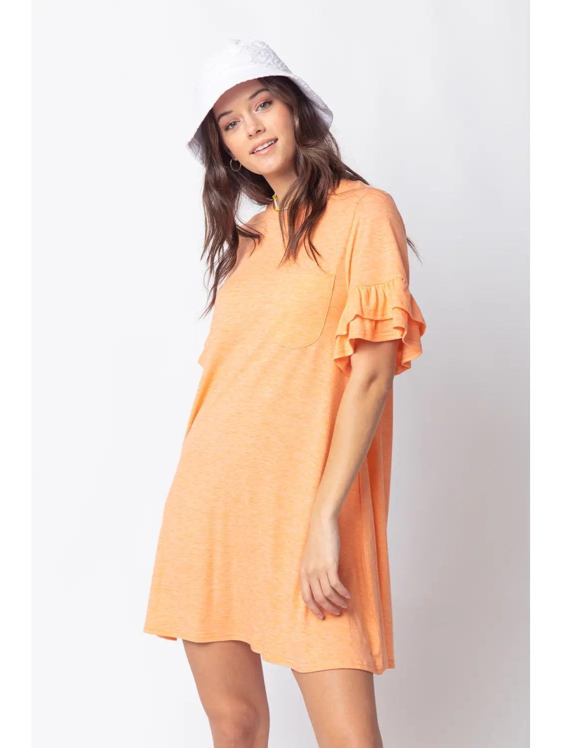 Mango French Terry Pocket Tee Shirt Dress Product Image