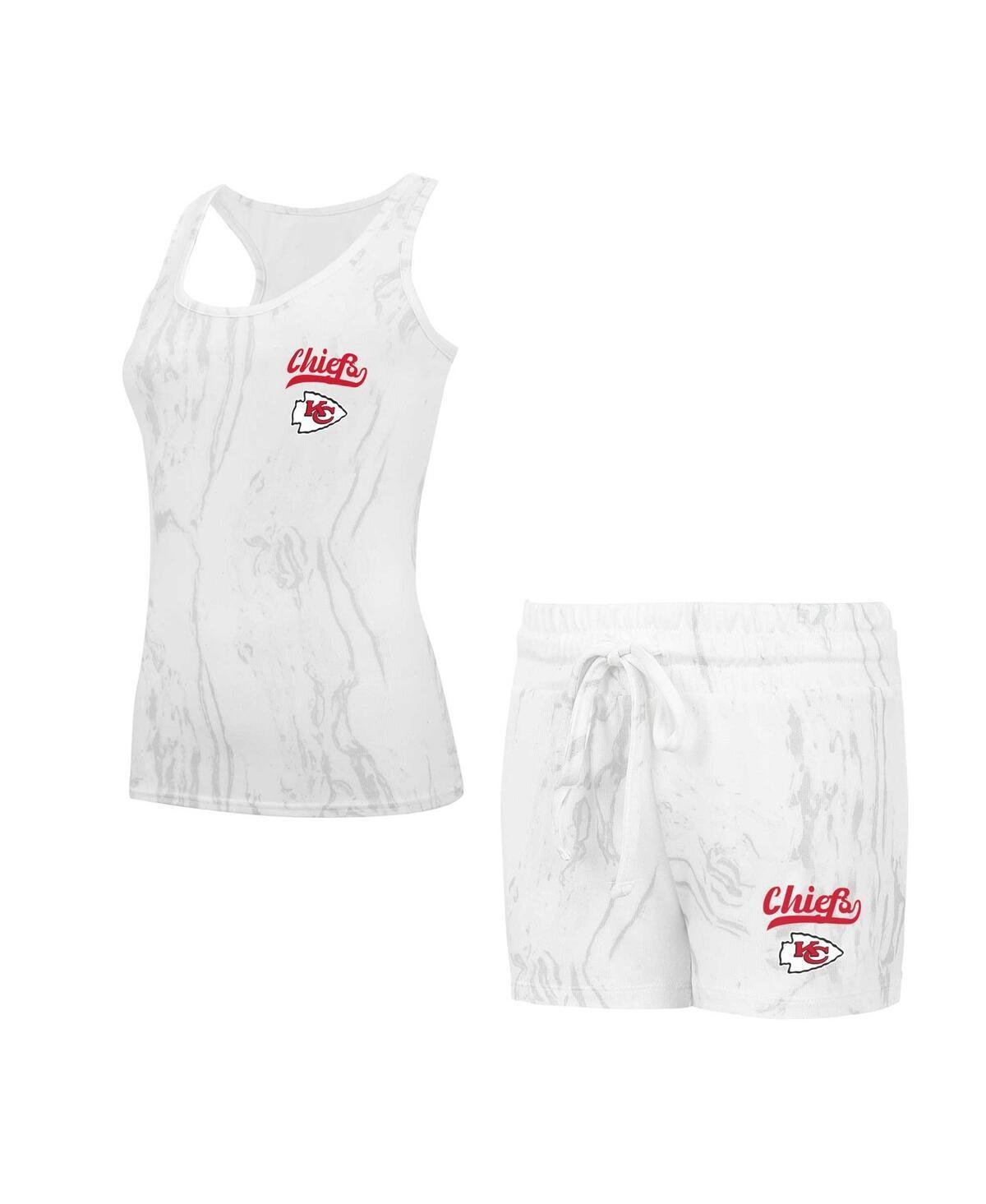 Concepts Sport Womens Kansas City Chiefs Quartz Hacci Knit Tank Top Shorts Sleep Set Product Image