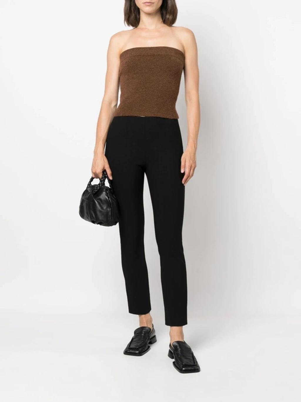 VINCE Strapless Wool & Alpaca-blend Top In Tobacco Product Image