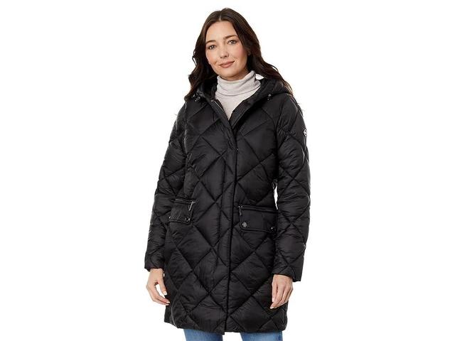 MICHAEL Michael Kors Hooded Long Quilt Puffer M426079C68 Women's Clothing Product Image