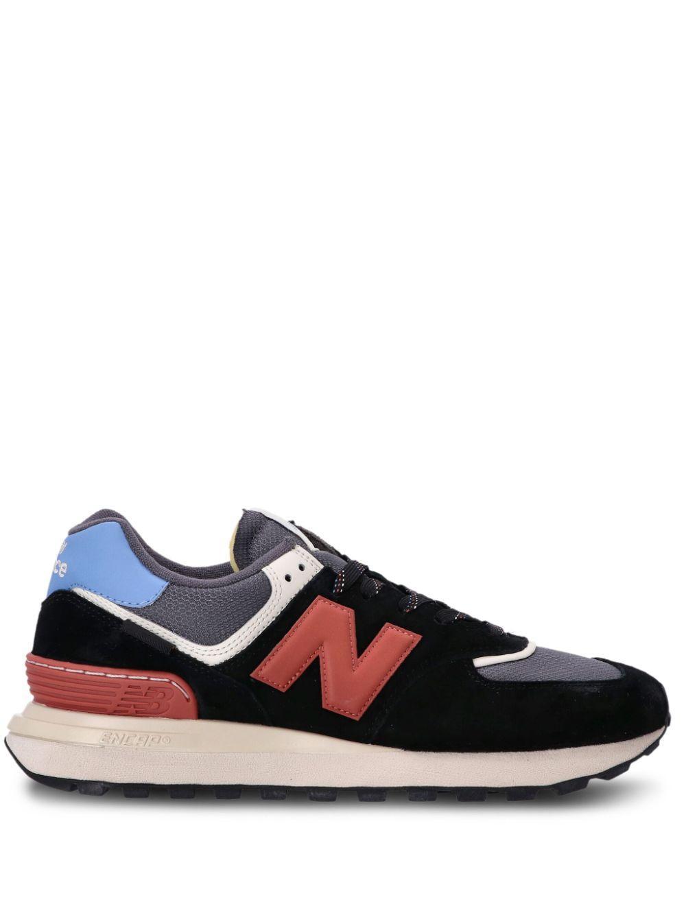 NEW BALANCE 574 Panelled Sneakers In Black Product Image