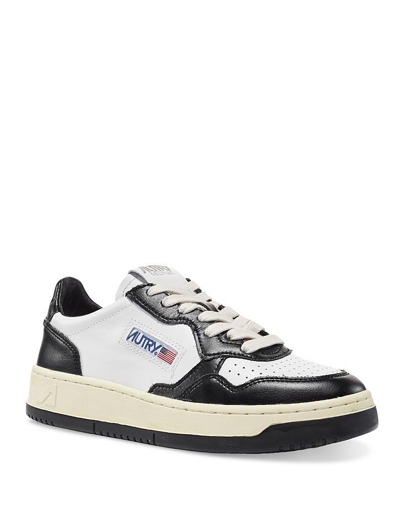 Autry Mens Medalist Leather Low Top Sneakers Product Image