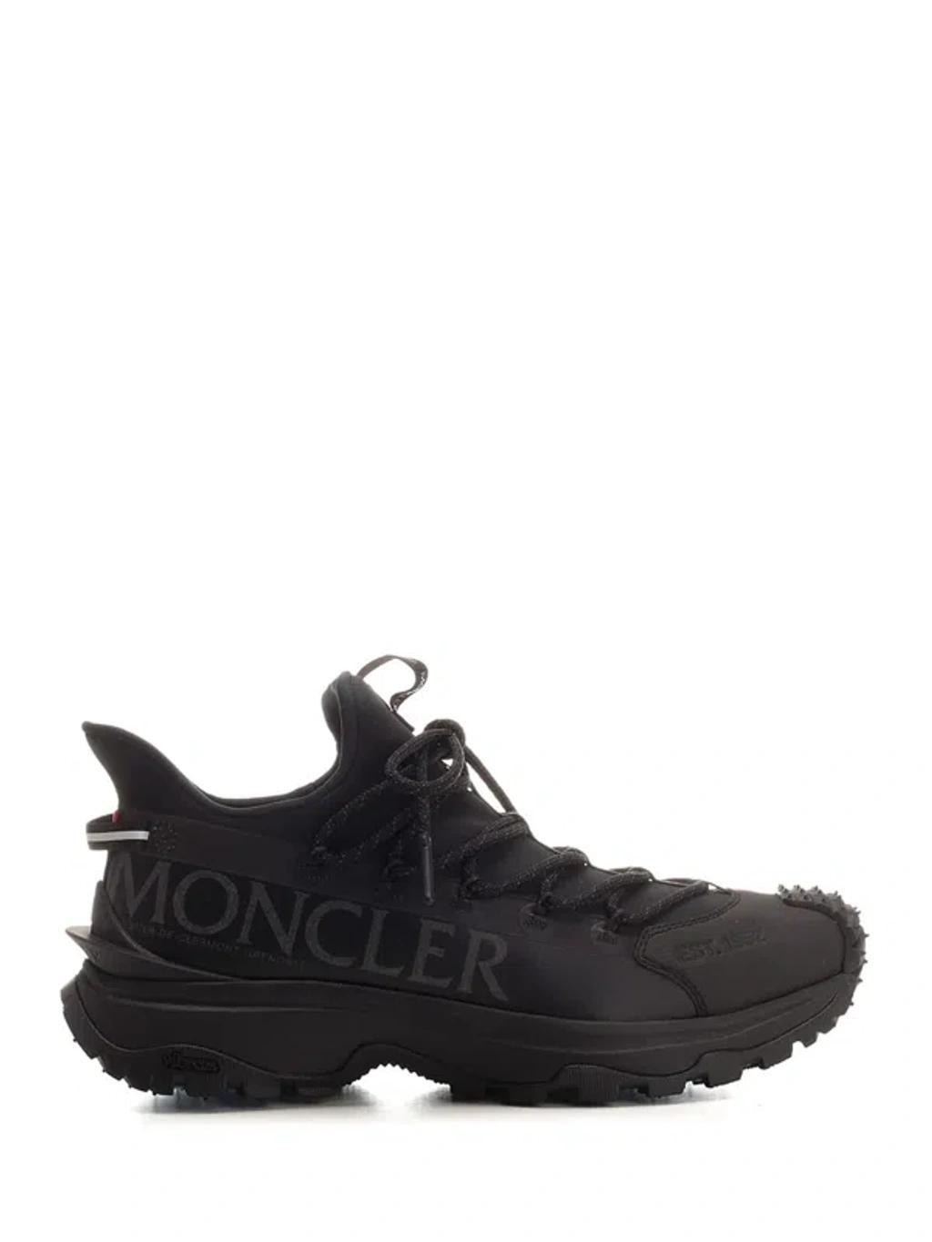 Leather Sneakers In Black Product Image