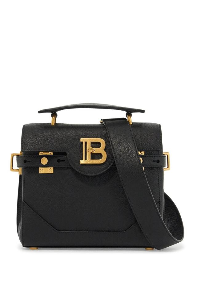 BALMAIN B-buzz 23 Black Leather Bag Product Image