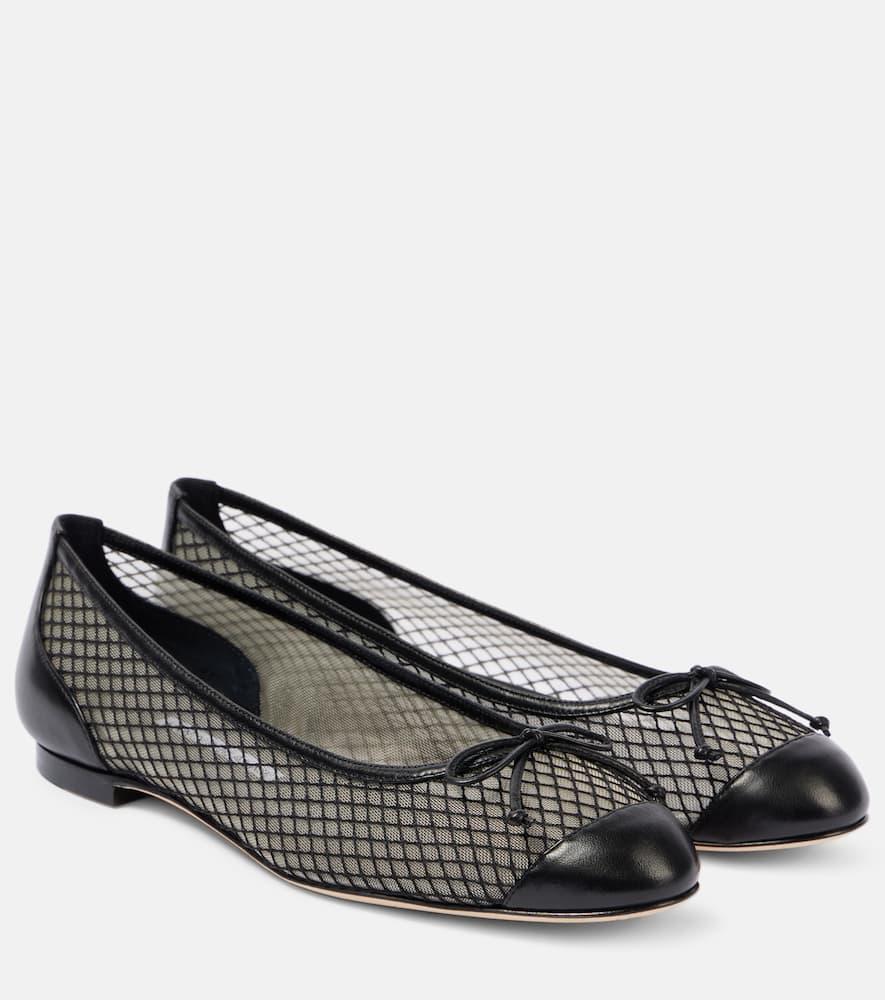 MANOLO BLAHNIK Capbal Ballet Flats In Black Product Image