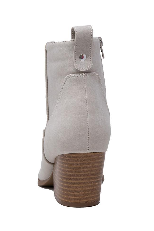 Kimberly Stone Nubuck Pointed Toe Bootie FINAL SALE Product Image