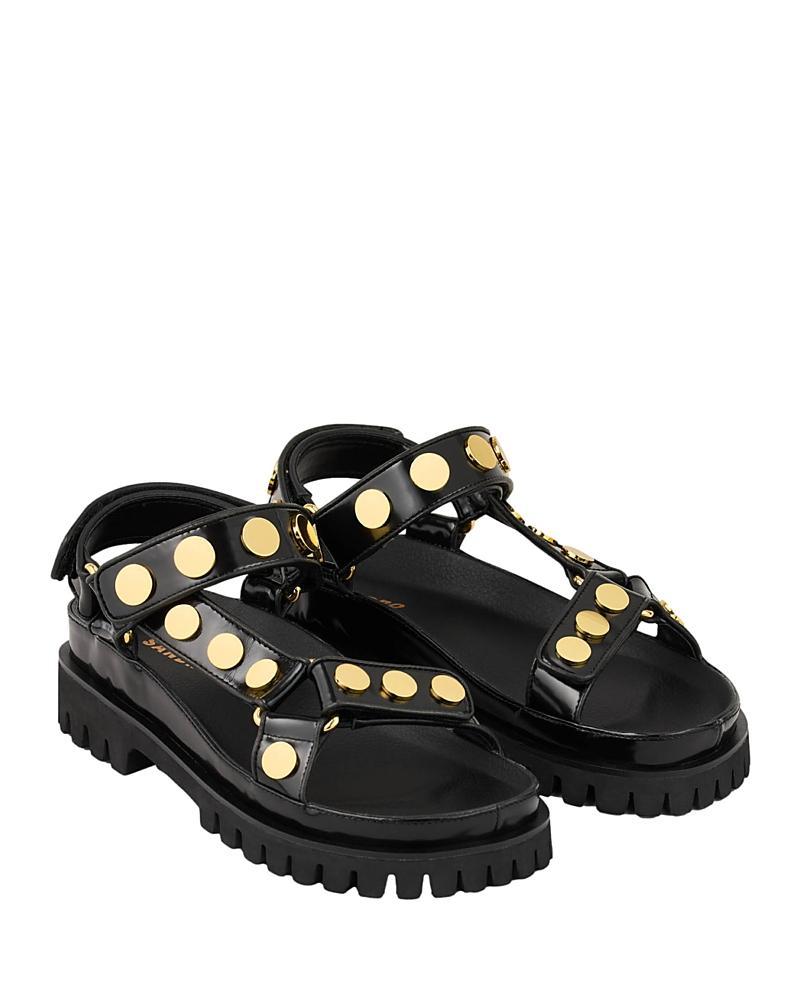 Sandro Womens Satia Studded Strappy Sandals Product Image