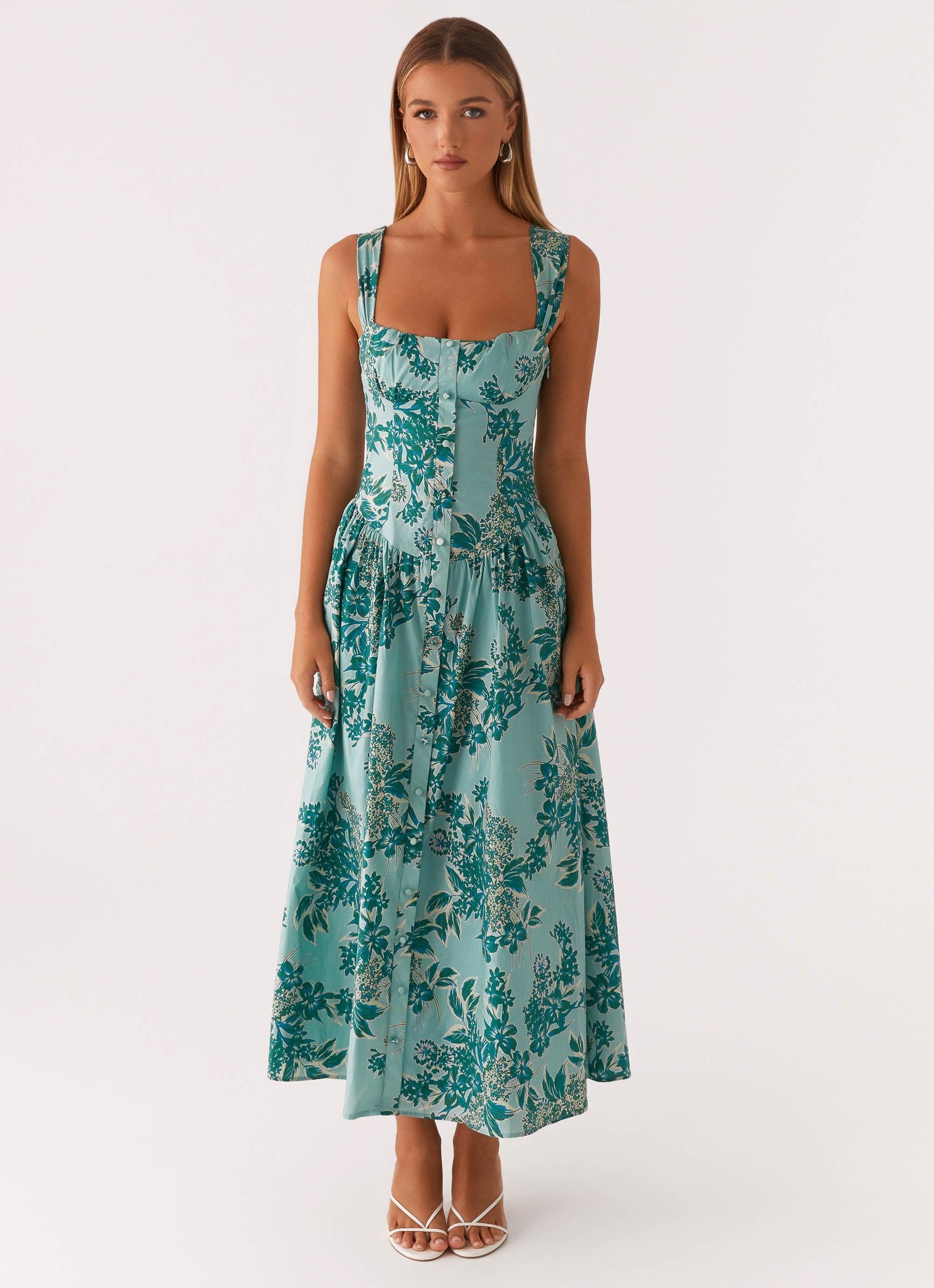 Emmalina Midi Dress - Cloud Nine Floral Product Image