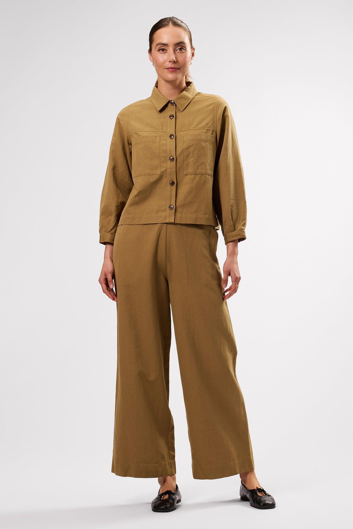 Malia Cotton Linen Pant - Elm Product Image