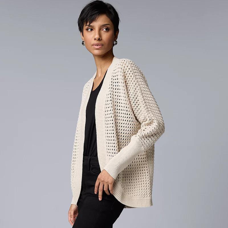 Womens Simply Vera Vera Wang Cocoon Cardigan Sweater Product Image