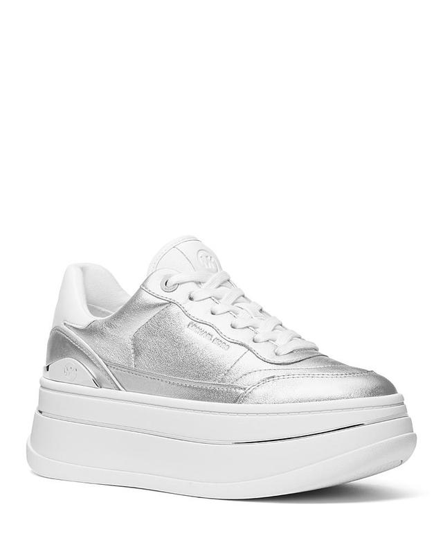 Michael Michael Kors Womens Hayes Lace-Up Platform Sneakers Product Image