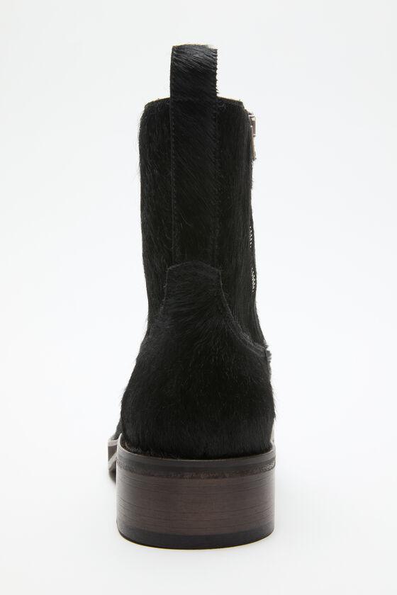 Furry leather boot Product Image