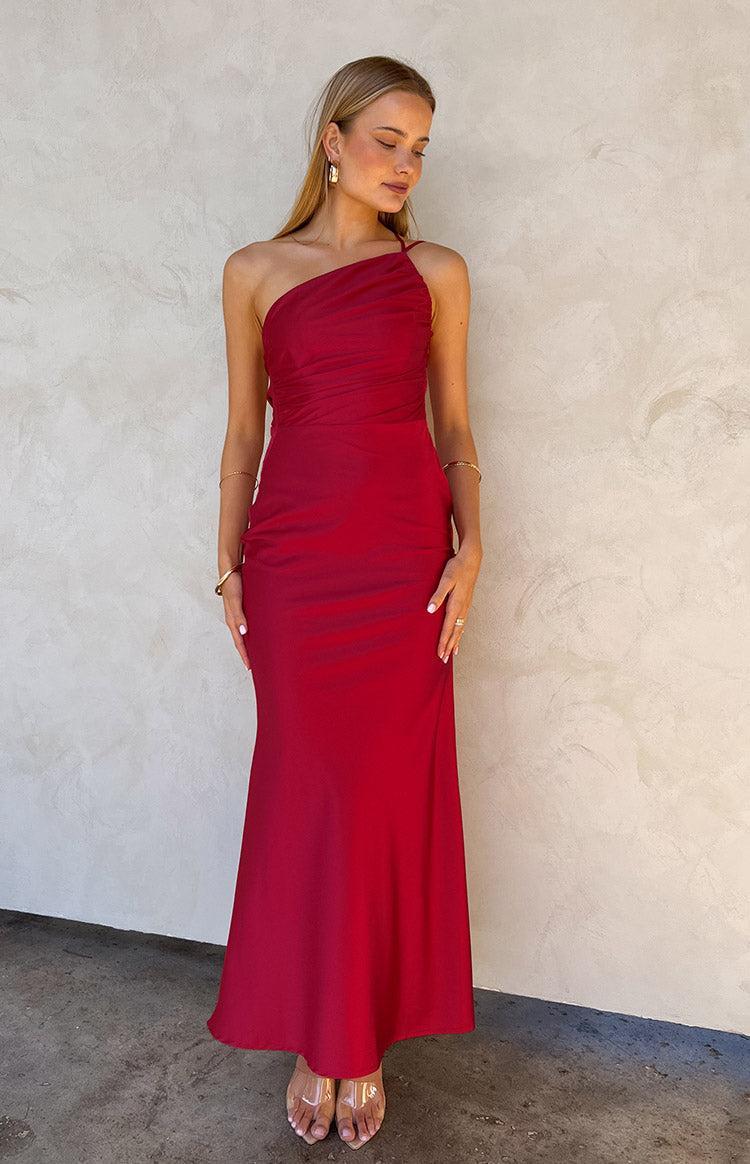 Tina Red Formal Maxi Dress product image