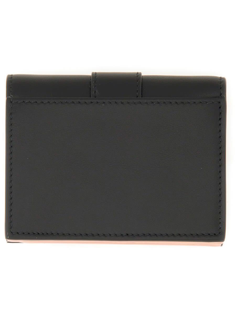 FERRAGAMO Salvatore  Hug Gancini Buckle Wallet In Black Product Image