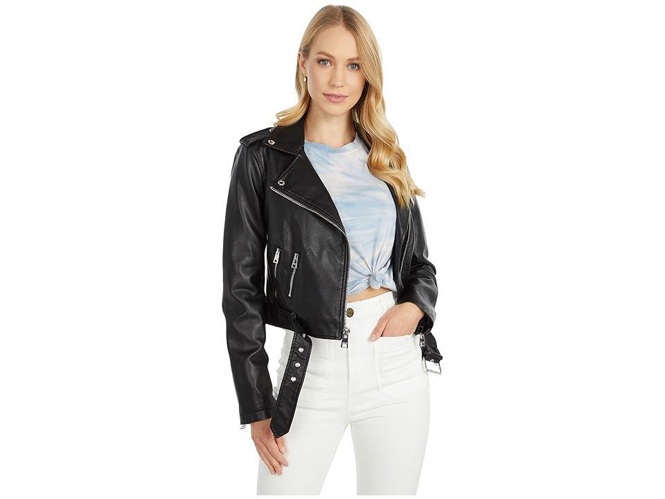 Levi's(r) Faux Leather Fashion Moto (Black) Women's Clothing Product Image