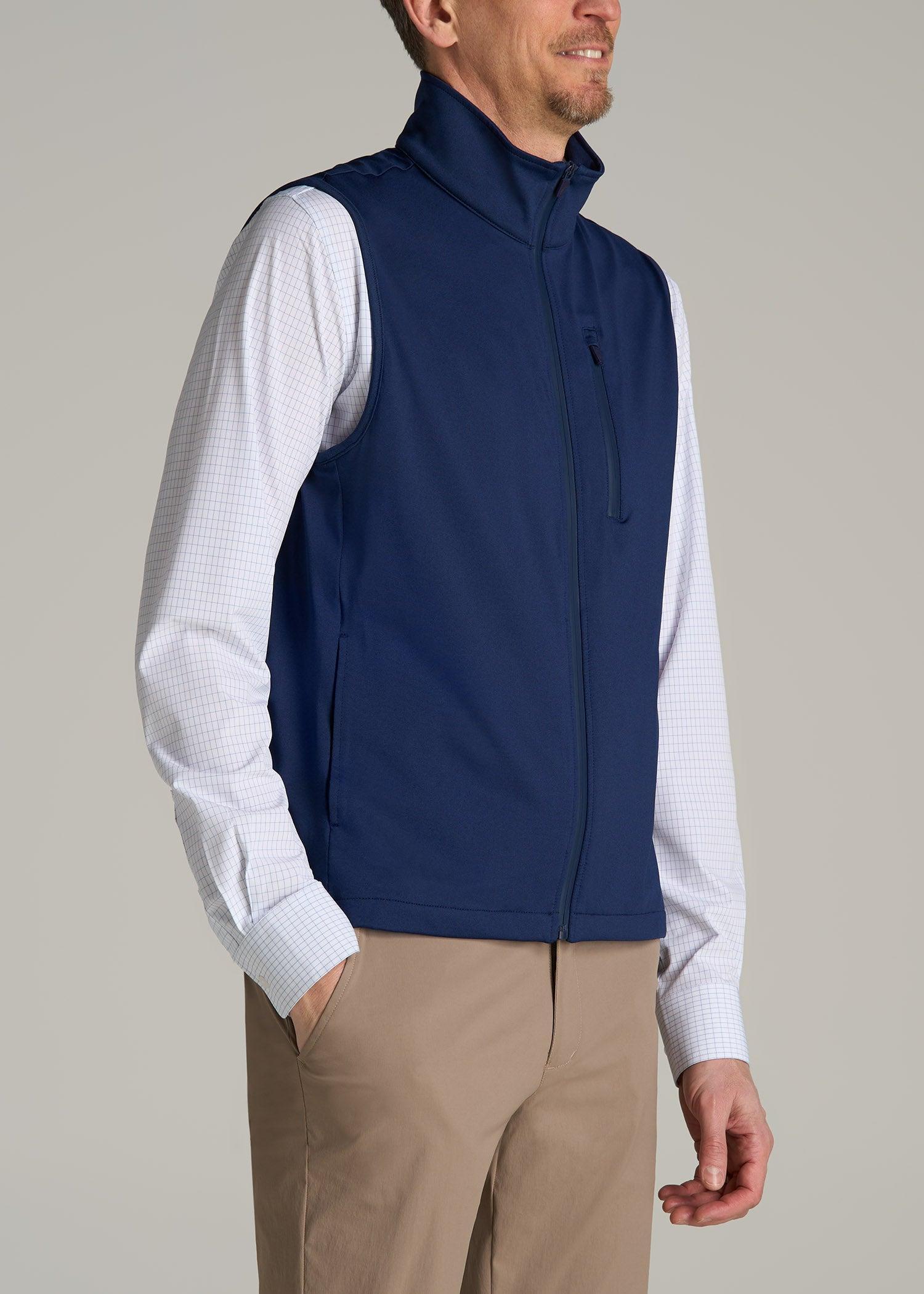 Performance Vest for Tall Men in Blue Mix Product Image