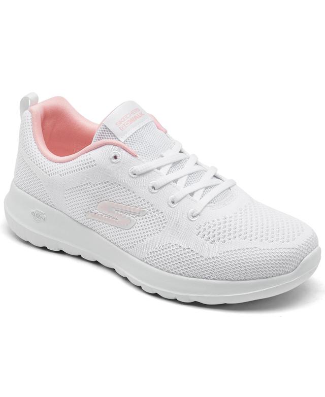 Skechers Womens Go Walk Joy Lace Walking Sneakers from Finish Line - White Product Image