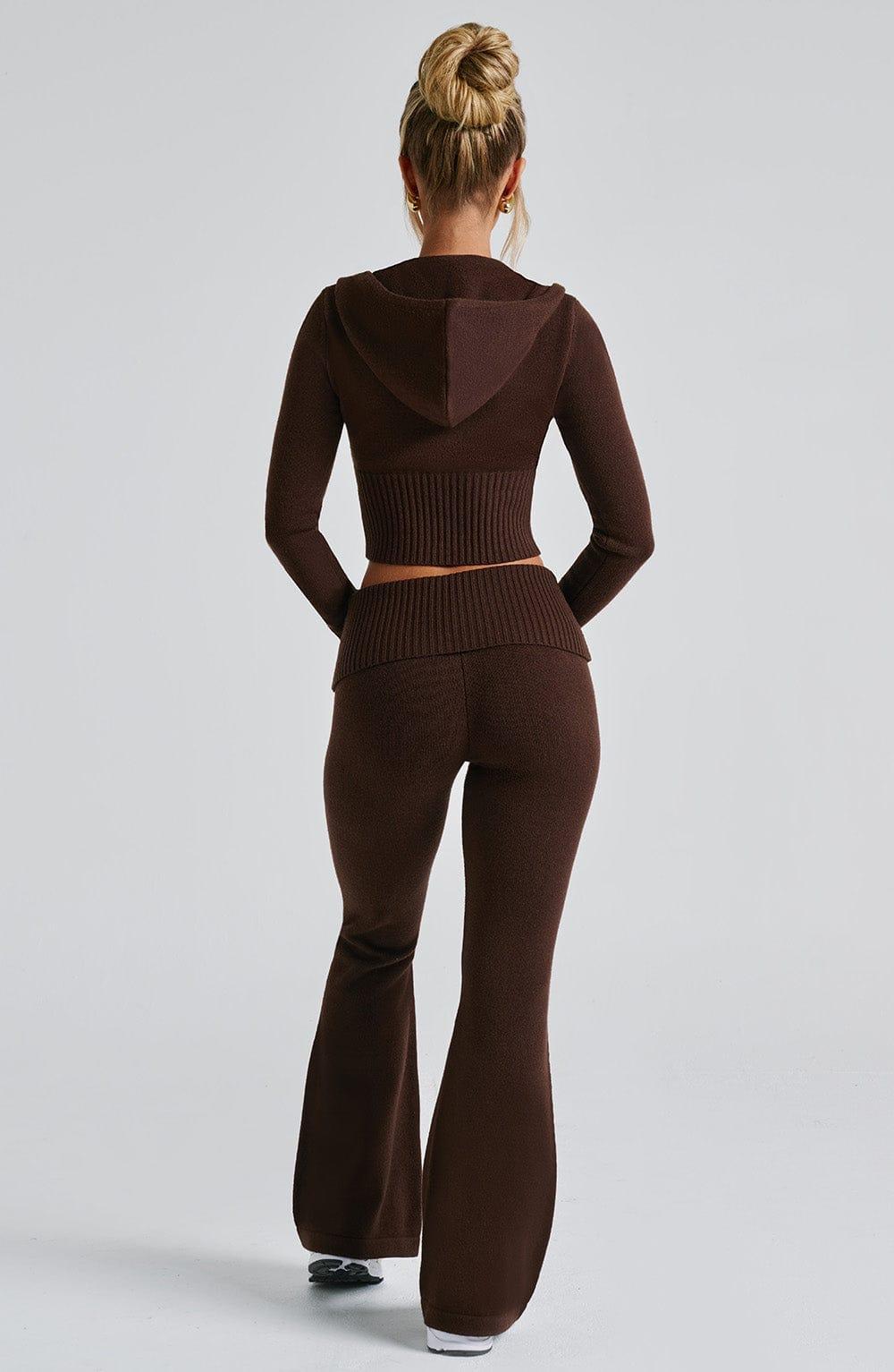 Portia Knit Pants - Chocolate Product Image