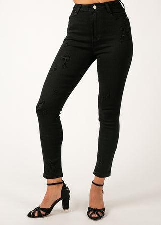 Nilou Denim in Black Product Image