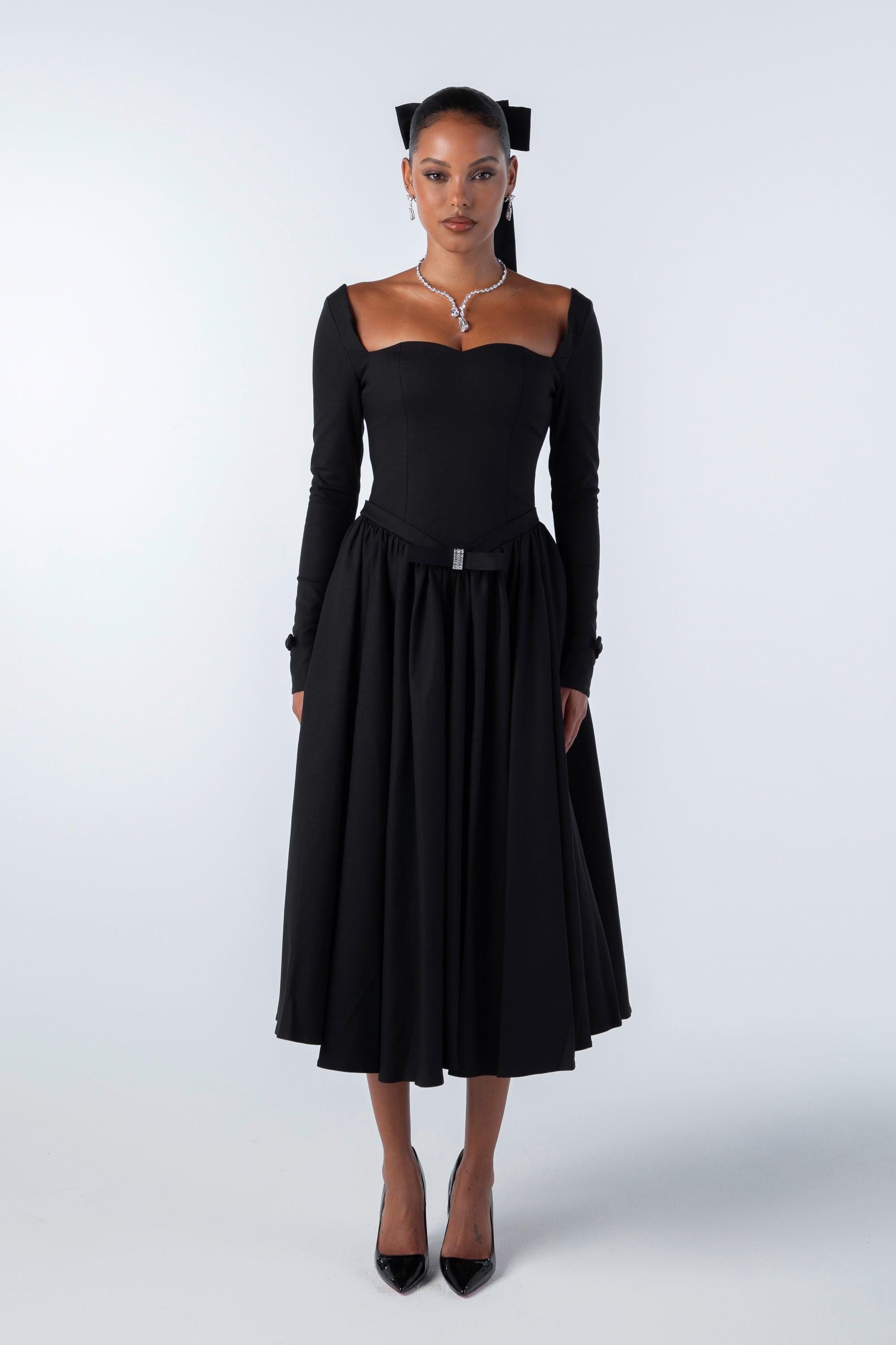 Bernadette Dress (Black) Product Image