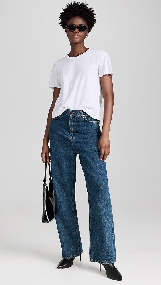 perfectwhitetee Harley Cotton Boxy Crew Tee | Shopbop Product Image