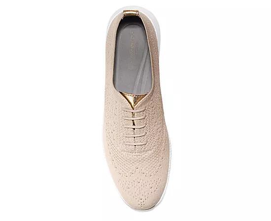 Cole Haan Womens 2.ZERGRAND Wingtip Oxford Shoes - Beige Size 9.5 Product Image