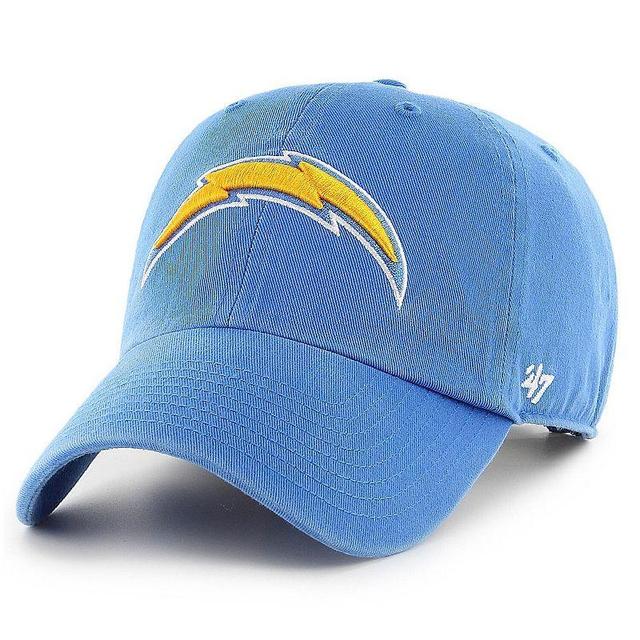 Mens 47 Powder Blue Los Angeles Chargers Clean Up Primary Logo Adjustable Hat Product Image