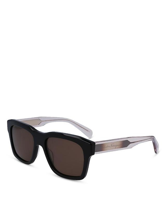 FERRAGAMO 56mm Polarized Rectangular Sunglasses Product Image