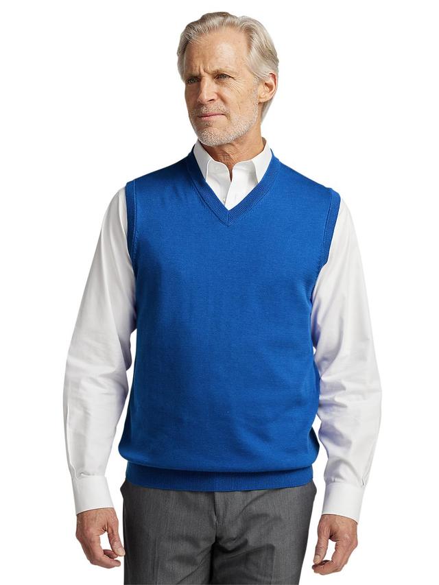 Supima Cotton Vest - Blue Product Image