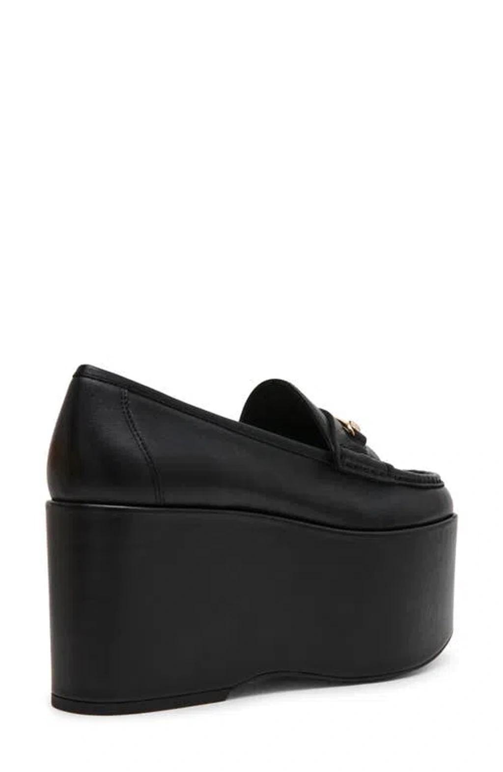 STEVE MADDEN Maureen Platform Loafer In Black Product Image