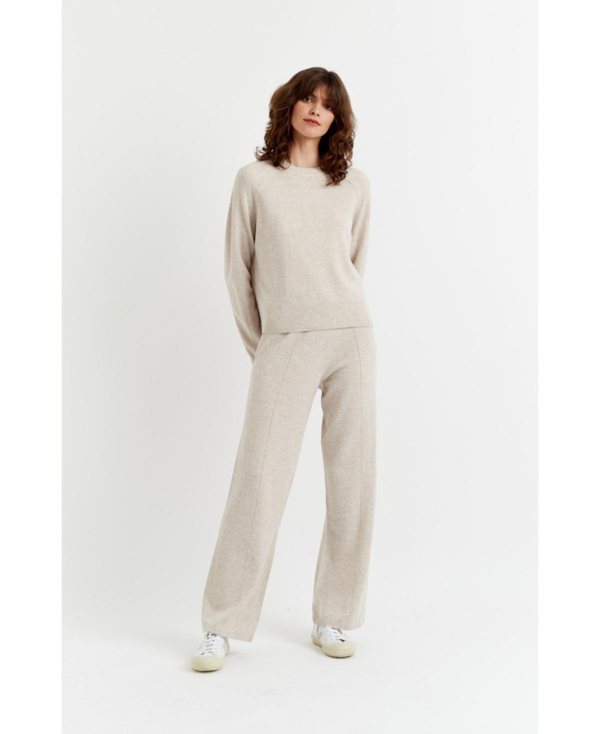 Chinti and Parker Womens Chinti & Parker Wool-Cashmere Wide-Leg Track Pants product image