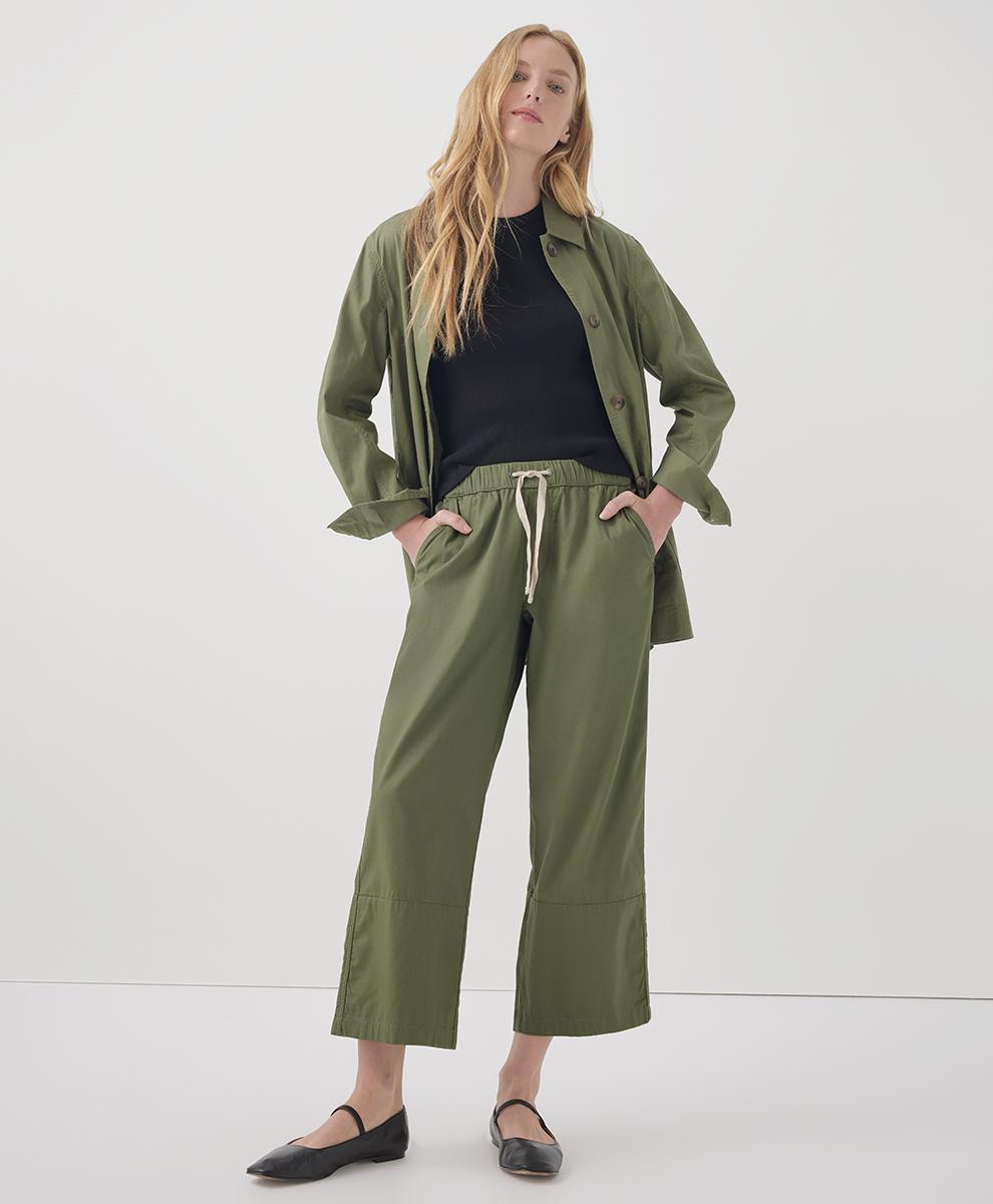 Womens Daily Twill Crop Pant XS Product Image