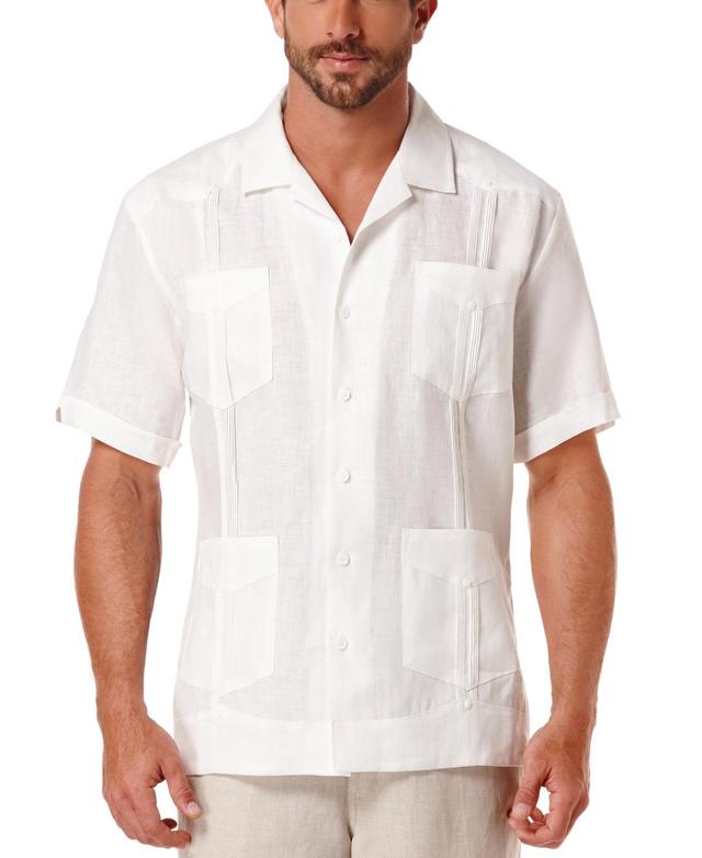 Cubavera Mens Big & Tall Short-Sleeve 4-Pocket 100% Linen Guayabera Shirt Product Image