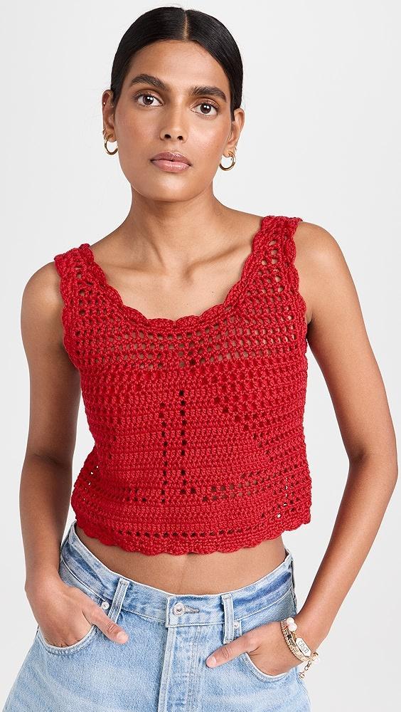 Suzie Kondi Chania Crochet Tank | Shopbop Product Image