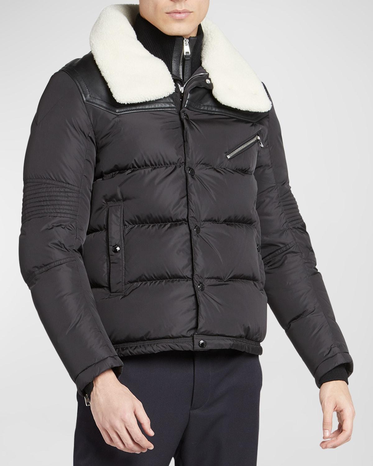 Mens Moncler Man Leo Biker Jacket Product Image