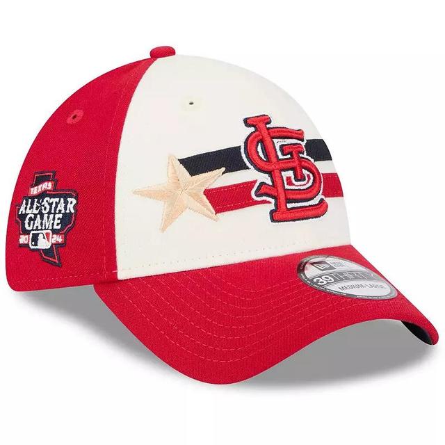 New Era Mens Cream/Red St. Louis Cardinals 2024 Mlb All-Star Game Workout 39THIRTY Flex Hat Product Image