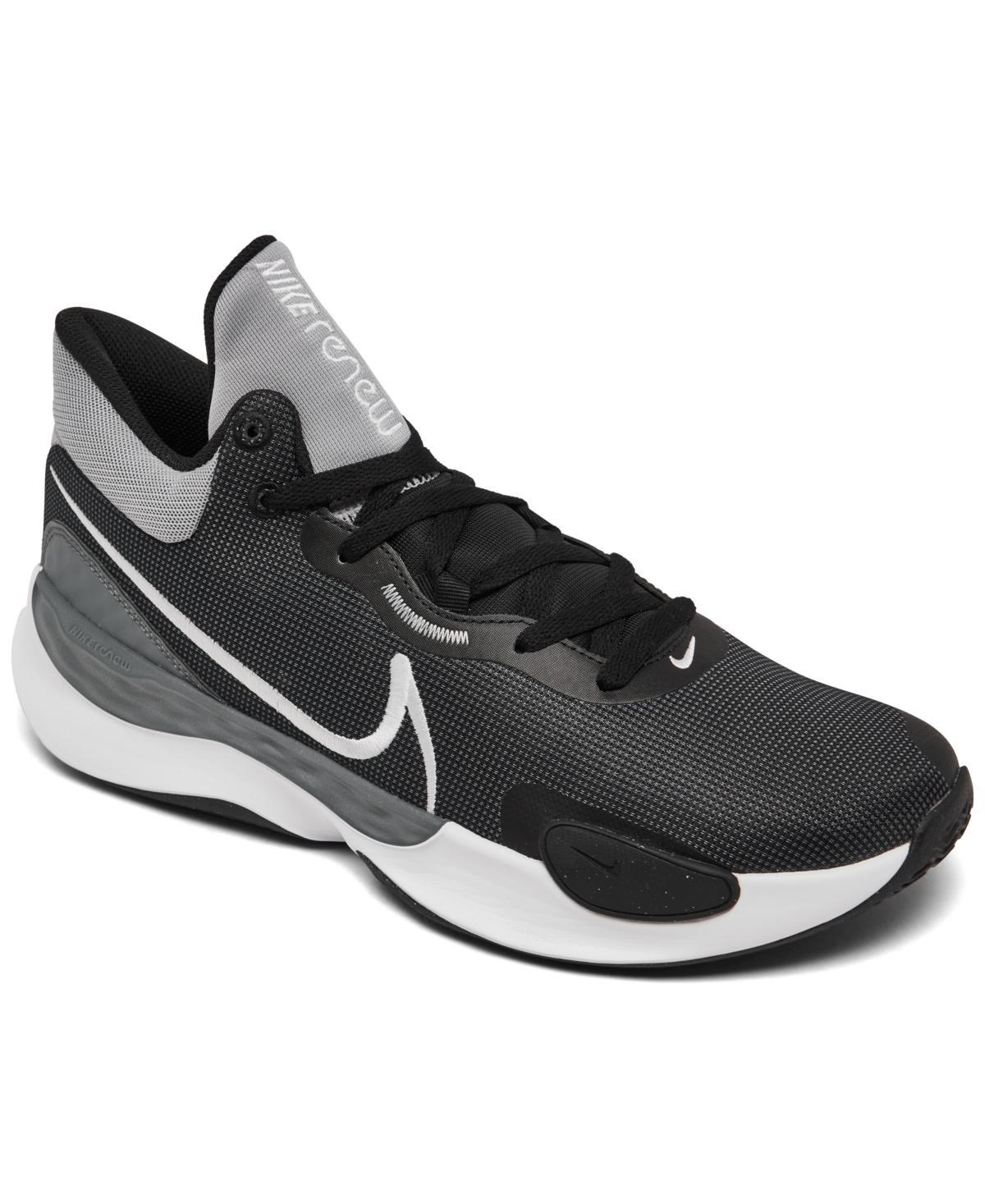 Nike Mens Renew Elevate 3 Basketball Sneakers from Finish Line - Black, White Product Image